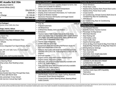 Used 2020 GMC Acadia SLE image 12