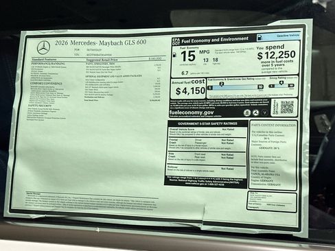 New 2026 Mercedes-Benz Maybach GLS 600 4MATIC image 29