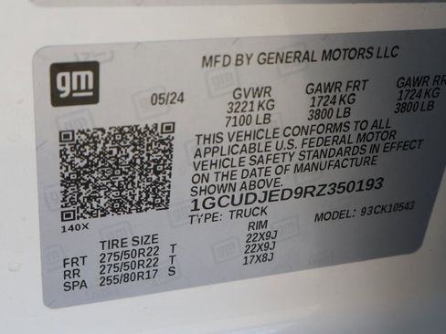 Used 2024 Chevrolet Silverado 1500 High Country w/ Technology Package image 55