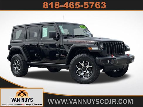 Used 2022 Jeep Wrangler Unlimited Rubicon w/ LED Lighting Group AWD/4WD image 1