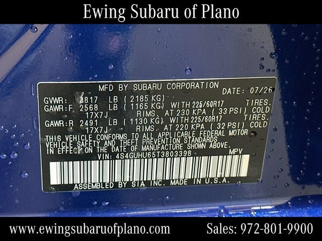 Used 2026 Subaru Crosstrek 2.5i Wilderness w/ Wilderness Package AWD/4WD image 33