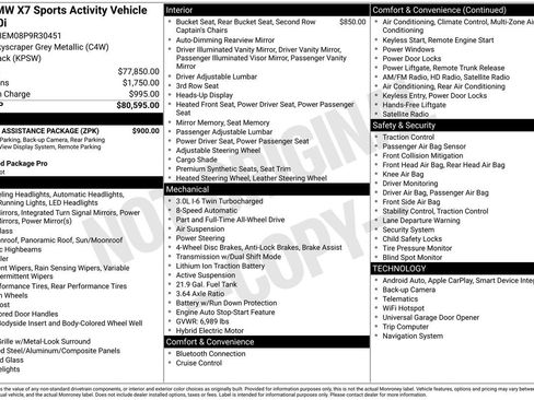Used 2023 BMW X7 xDrive40i w/ Parking Assistance Package AWD/4WD image 30