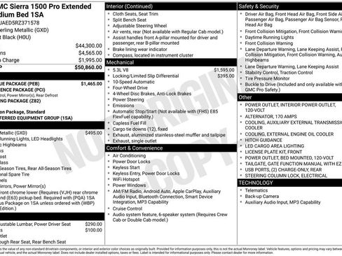 Used 2024 GMC Sierra 1500 Pro w/ Pro Value Package AWD/4WD image 39
