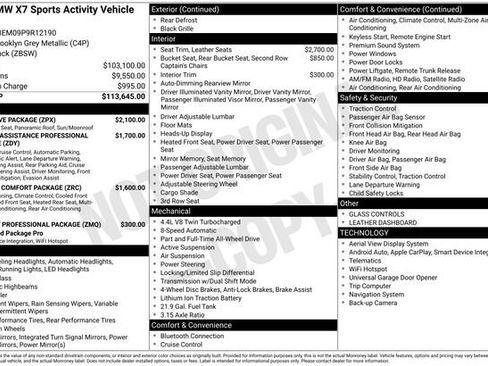 Used 2023 BMW X7 M60i w/ Executive Package image 18