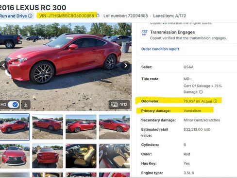 Used 2016 Lexus RC 300 AWD image 42