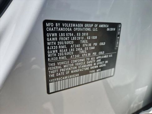 Used 2019 Volkswagen Atlas SE w/ Panoramic Sunroof Package FWD image 24