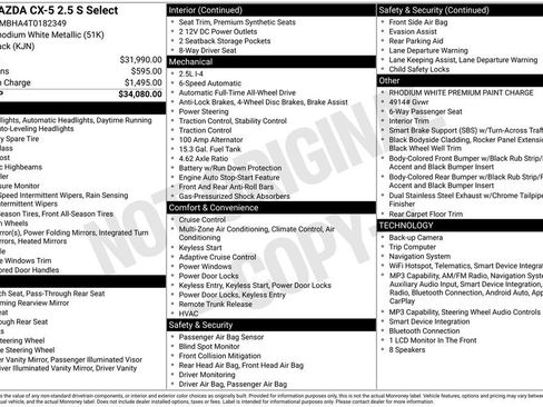 New 2026 MAZDA CX-5 Select AWD/4WD image 4