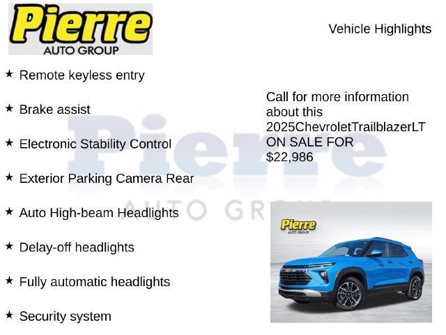 Used 2025 Chevrolet TrailBlazer LT AWD/4WD image 14