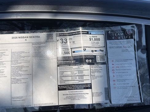 New 2026 Nissan Sentra S w/ S Cold Weather Package image 12