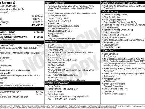 Used 2024 Kia Sorento S w/ Panoramic Sunroof Package FWD image 48