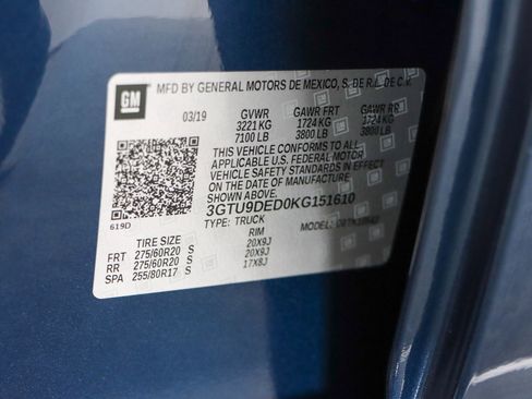 Used 2019 GMC Sierra 1500 SLT w/ SLT Premium Package image 34