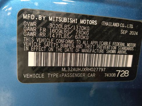 Used 2024 Mitsubishi Mirage ES FWD image 33