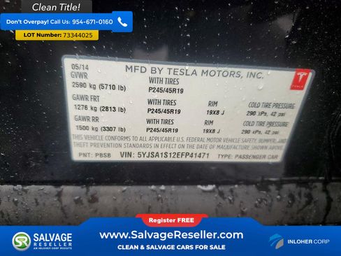 Used 2014 Tesla Model S RWD image 16