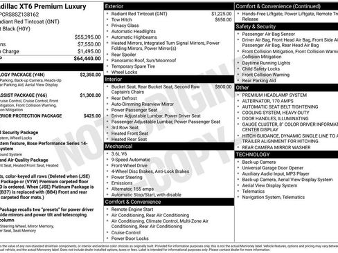 New 2025 Cadillac XT6 Premium Luxury w/ Technology Package image 37