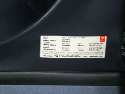 Used 2019 Tesla Model S 75D AWD/4WD image 29