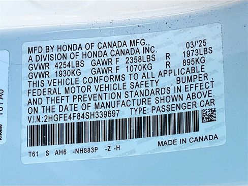 Used 2025 Honda Civic FWD Hybrid Sedan image 30