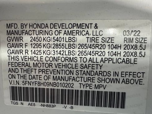 Used 2022 Honda Passport Elite image 11