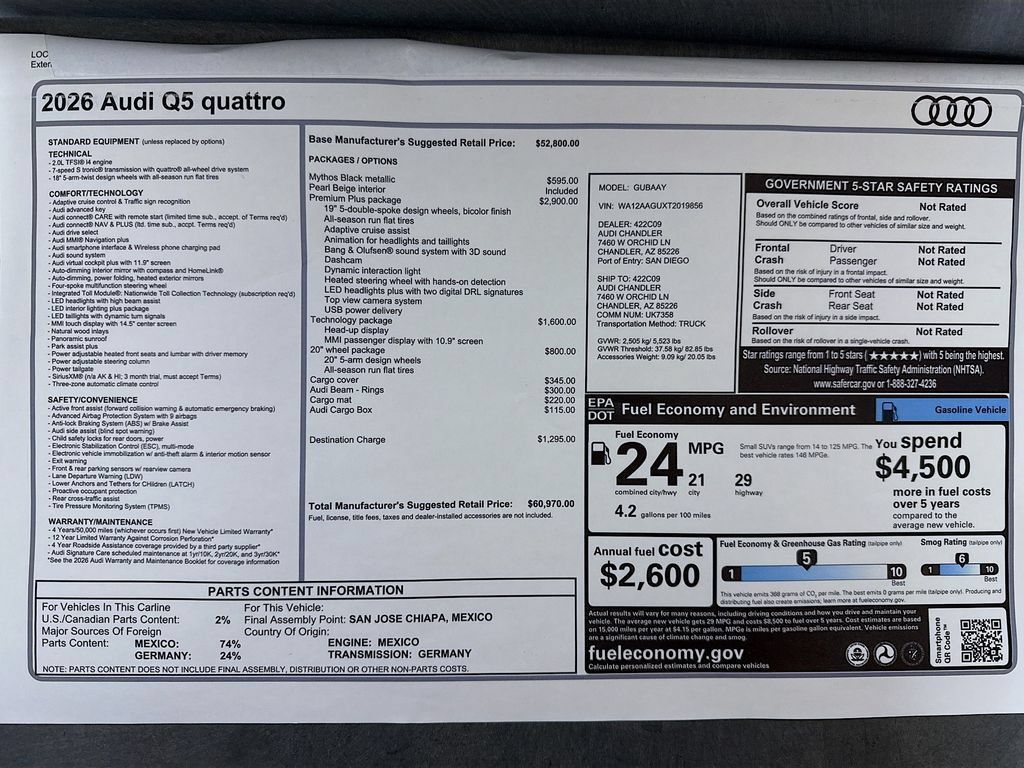 Used 2026 Audi Q5 Premium w/ Premium Plus AWD/4WD image 9