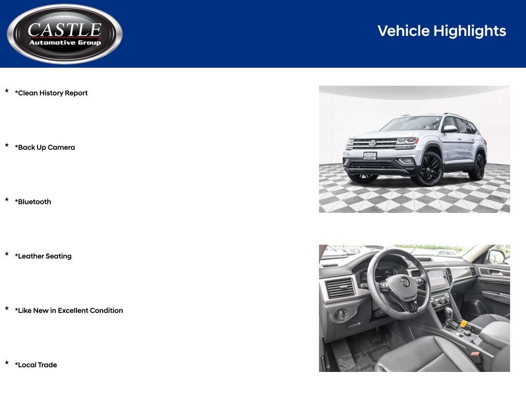 Used 2019 Volkswagen Atlas SEL AWD/4WD image 3