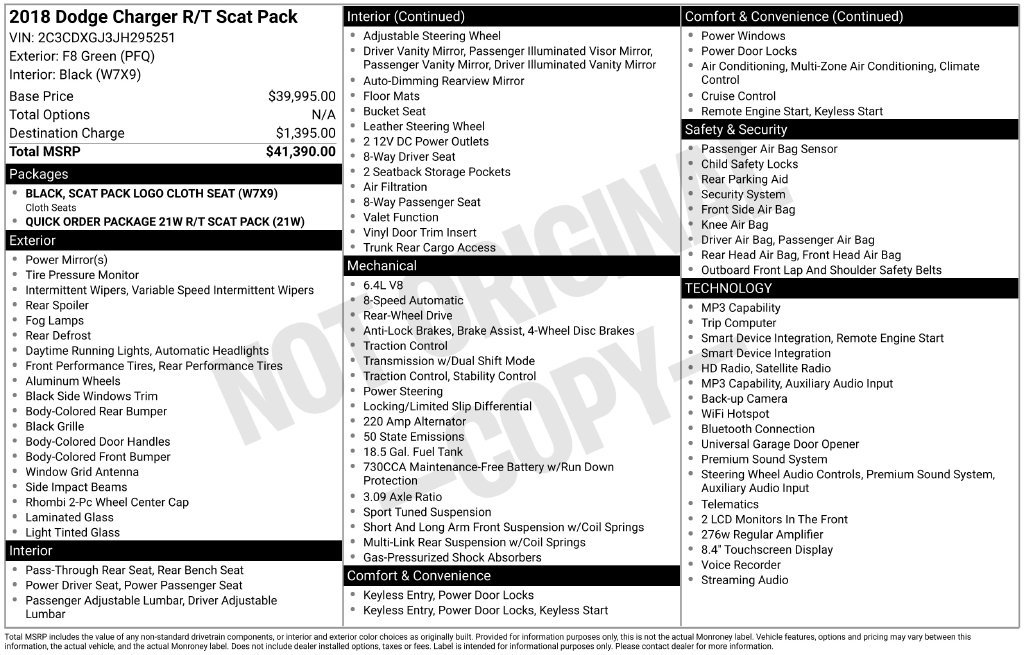 Used 2018 Dodge Charger R/T Scat Pack RWD image 4