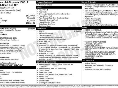 New 2026 Chevrolet Silverado 1500 LT w/ Z71 Off-Road Package AWD/4WD image 17