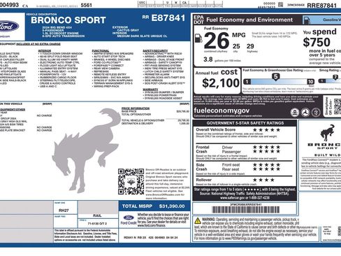 Used 2024 Ford Bronco Sport Big Bend AWD/4WD image 5
