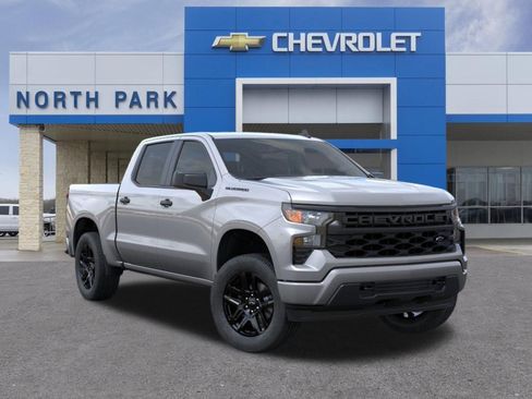 New 2026 Chevrolet Silverado 1500 Custom w/ LPO, Dark Essentials Package RWD image 1