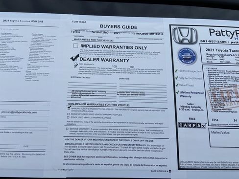 Used 2021 Toyota Tacoma SR5 image 5