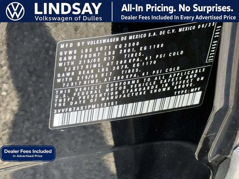 Used 2023 Volkswagen Tiguan S w/ Driver Assistance Package AWD/4WD image 27