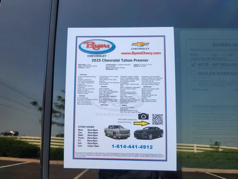 Used 2025 Chevrolet Tahoe Premier AWD/4WD image 12