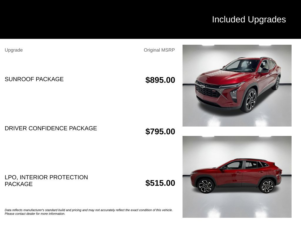 Used 2024 Chevrolet Trax RS w/ Sunroof Package FWD image 7