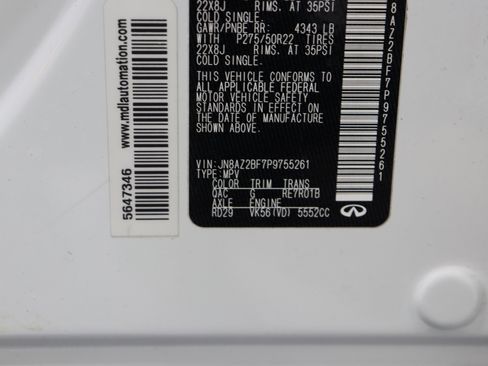 Used 2023 INFINITI QX80 Sensory w/ All-Season Package image 49