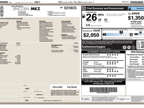 Used 2013 Lincoln MKZ FWD image 2