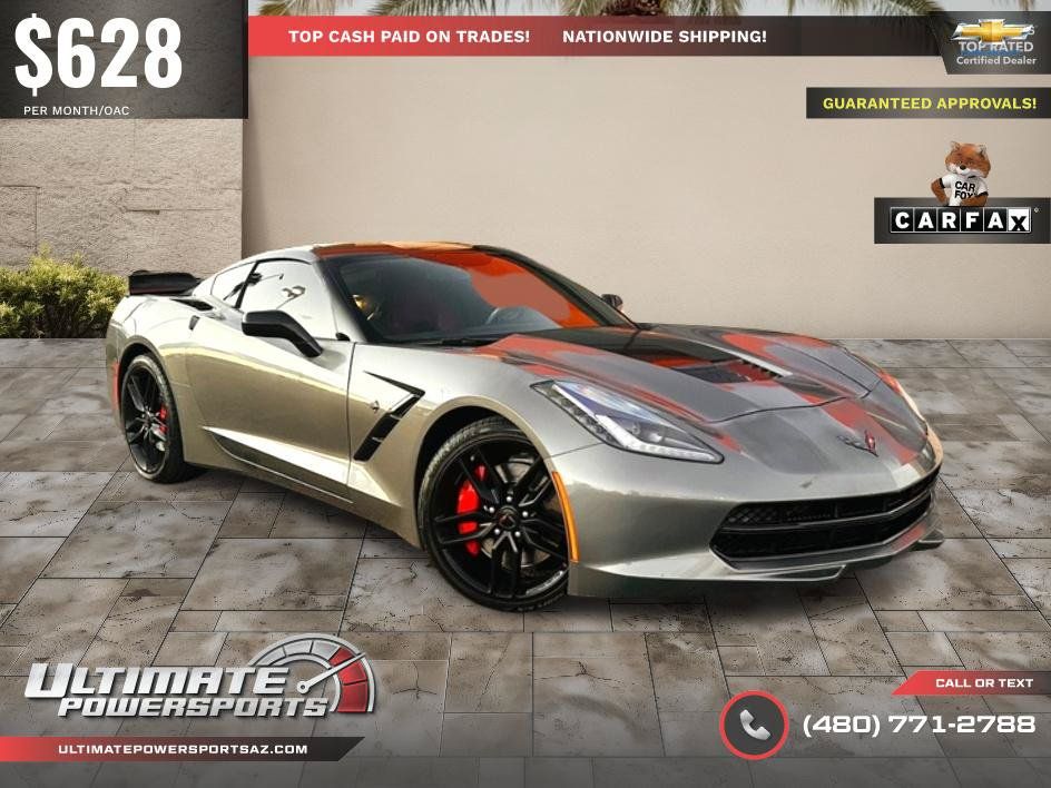 Used 2016 Chevrolet Corvette Stingray Coupe w/ Carbon Flash Badge Package RWD image 72