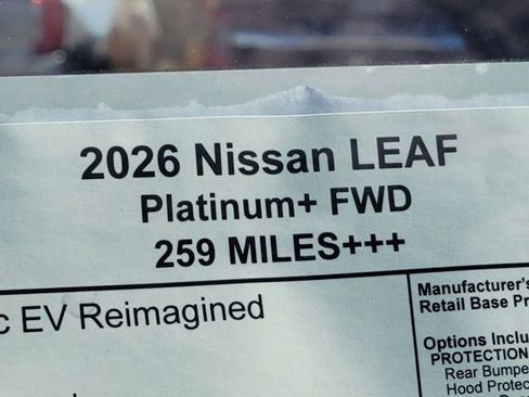 New 2026 Nissan Leaf Platinum+ w/ Illuminated Package FWD image 12