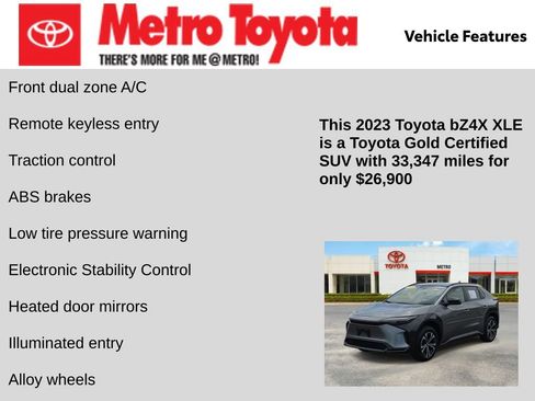 Certified 2023 Toyota bZ4X AWD image 21