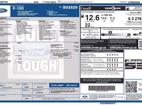 Used 2020 Ford F150 Limited AWD/4WD image 63