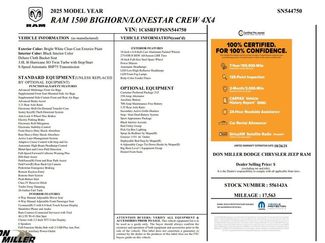 Certified 2025 RAM 1500 Big Horn video 2