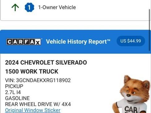 Used 2024 Chevrolet Silverado 1500 W/T w/ WT Value Package image 4