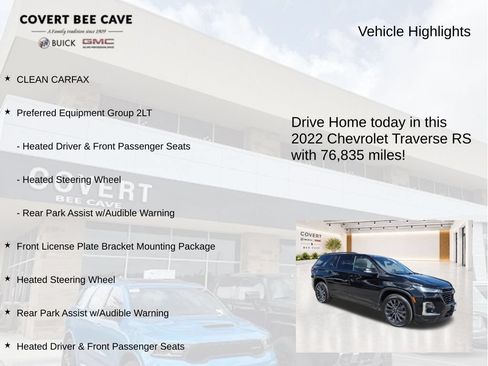 Used 2022 Chevrolet Traverse RS FWD image 8