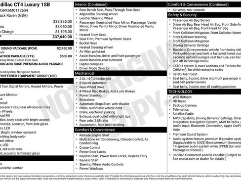 Used 2021 Cadillac CT4 Luxury w/ Sun And Sound Package RWD image 7
