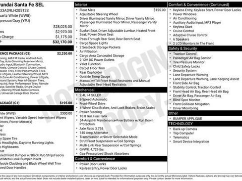 Used 2020 Hyundai Santa Fe SEL w/ Convenience Package image 7