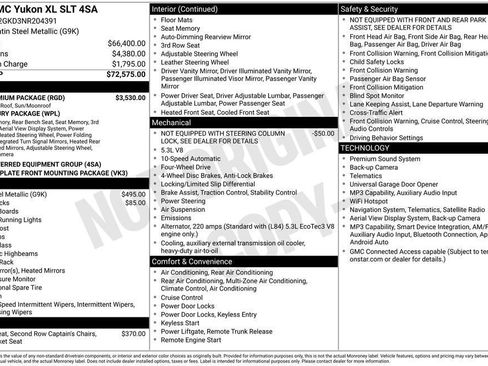 Used 2022 GMC Yukon XL SLT w/ SLT Premium Package AWD/4WD image 5