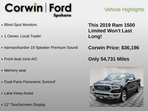 Used 2019 RAM 1500 Limited AWD/4WD image 6