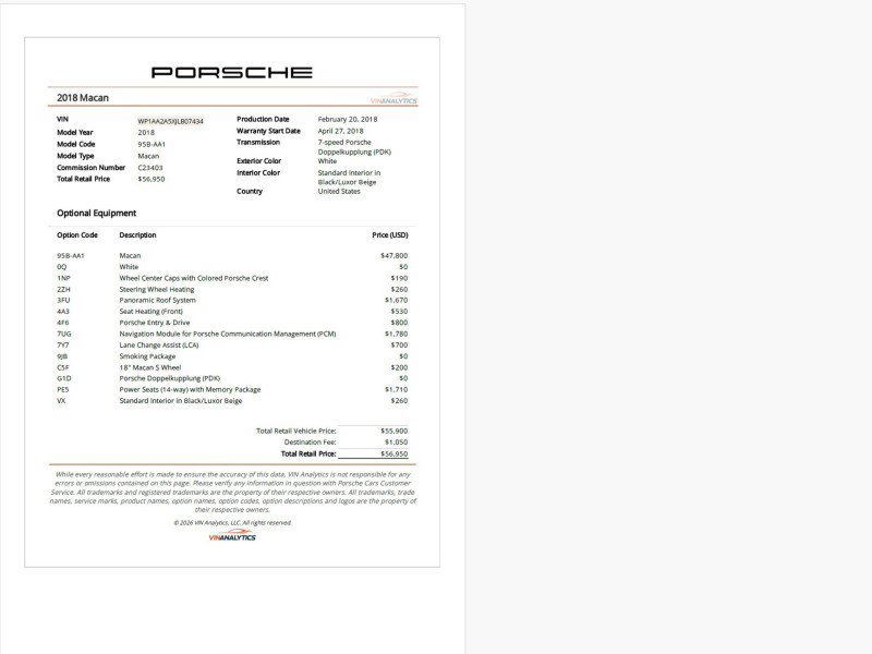 Used 2018 Porsche Macan AWD/4WD image 2