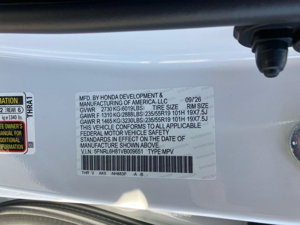 New 2027 Honda Odyssey Touring image 35