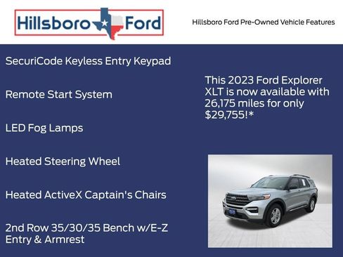 Used 2023 Ford Explorer XLT w/ Equipment Group 202A RWD image 6