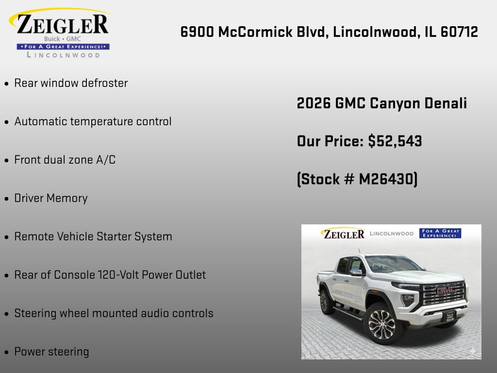 New 2026 GMC Canyon Denali AWD/4WD image 12