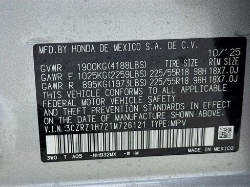 New 2026 Honda HR-V EX-L image 31