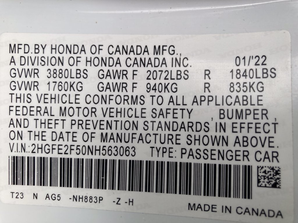 Used 2022 Honda Civic Sport image 37